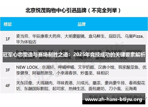冠军心态塑造与赛场制胜之道：2025年竞技成功的关键要素解析